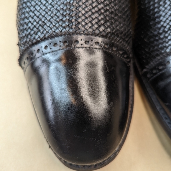 Allen Edmonds Shreveport Plain Toe Derby Leather Dress Shoes Black Size 17D main image 5